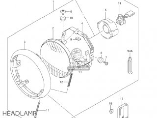 HEADLAMP - VS800GL INTRUDER 2003 (K3) USA (E03)