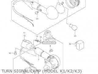 TURN SIGNAL LAMP (MODEL K1/K2/K3) - VS800GL INTRUDER 2003 (K3) USA (E03)