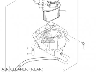 AIR CLEANER (REAR) - VS800GL INTRUDER 2004 (K4) USA (E03)