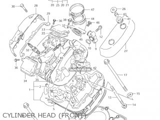 CYLINDER HEAD (FRONT) - VS800GL INTRUDER 2004 (K4) USA (E03)