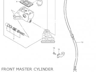 FRONT MASTER CYLINDER - VS800GL INTRUDER 2004 (K4) USA (E03)
