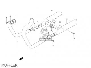 MUFFLER - VS800GL INTRUDER 2004 (K4) USA (E03)