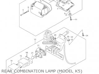 REAR COMBINATION LAMP (MODEL K5) - VS800GL INTRUDER 2004 (K4) USA (E03)