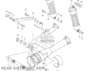 REAR SWINGING ARM - VS800GL INTRUDER 2004 (K4) USA (E03)
