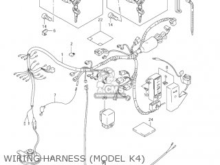 WIRING HARNESS (MODEL K4) - VS800GL INTRUDER 2004 (K4) USA (E03)