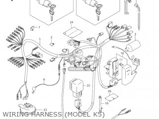 WIRING HARNESS (MODEL K5) - VS800GL INTRUDER 2004 (K4) USA (E03)