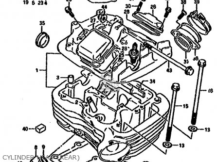 Suzuki VX800 1990 (L) (E01 E02 E04 E15 E16 E17 E18 E21 E22 24 25 34 39 ...