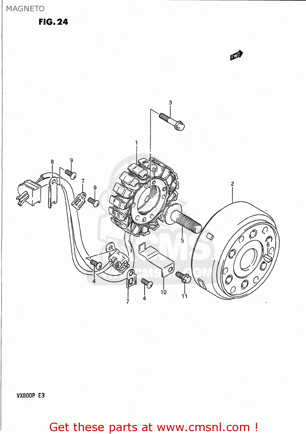 MAGNETO VX800 1990 (L) USA (E03)