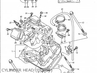 CYLINDER HEAD (FRONT) - VX800 1990 (L) USA (E03)