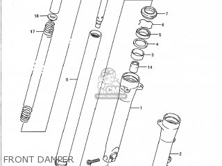 FRONT DAMPER - VX800 1990 (L) USA (E03)
