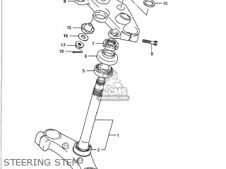 STEERING STEM - VX800 1990 (L) USA (E03)