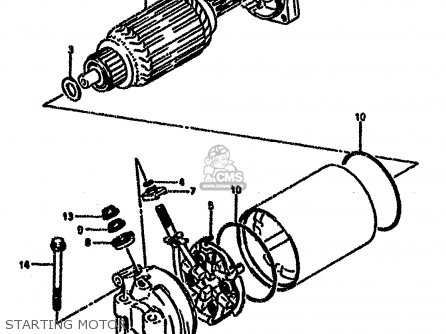 STARTING MOTOR - VX800 1991 (M) (E01 E02 E04 E15 E16 E17 E18 E21 E22 24 25 34 39)