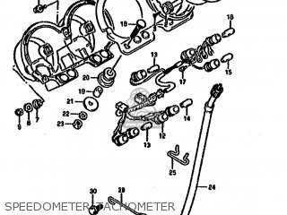 SPEEDOMETER-TACHOMETER - VX800 1991 (M) (E01 E02 E04 E15 E16 E17 E18 E21 E22 24 25 34 39)
