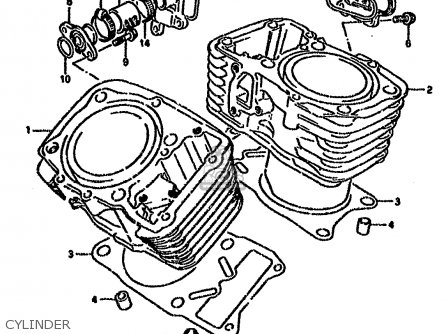 CYLINDER - VX800 1991 (M) (E01 E02 E04 E15 E16 E17 E18 E21 E22 24 25 34 39)