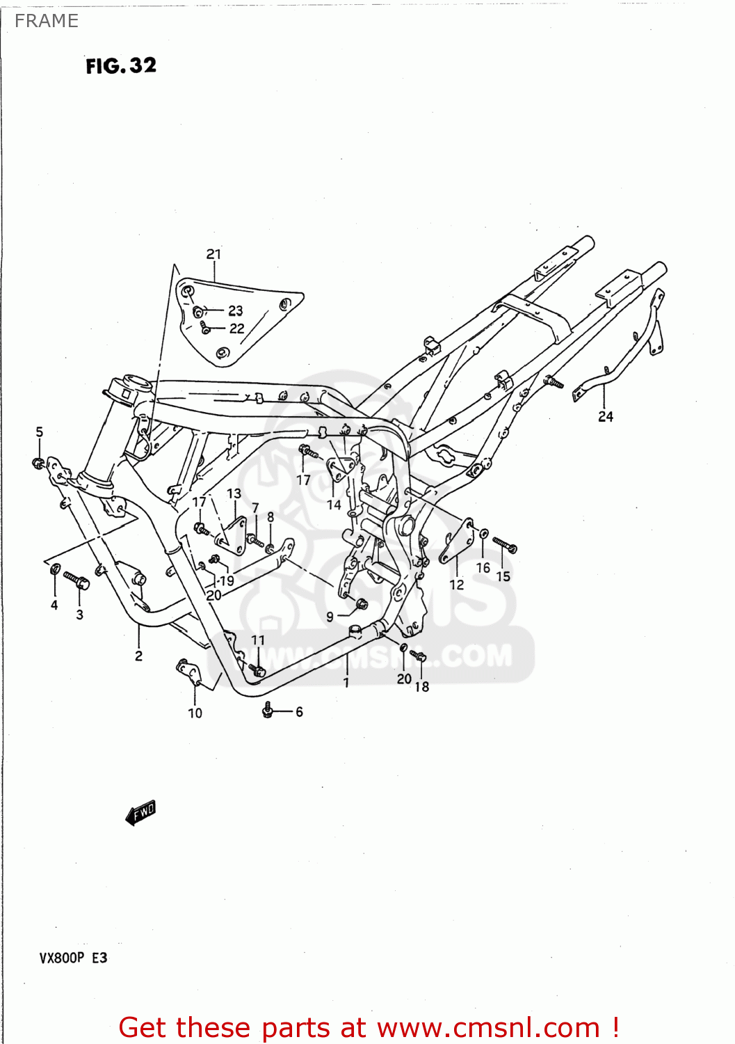 FRAME VX800 1991 (M) USA (E03)