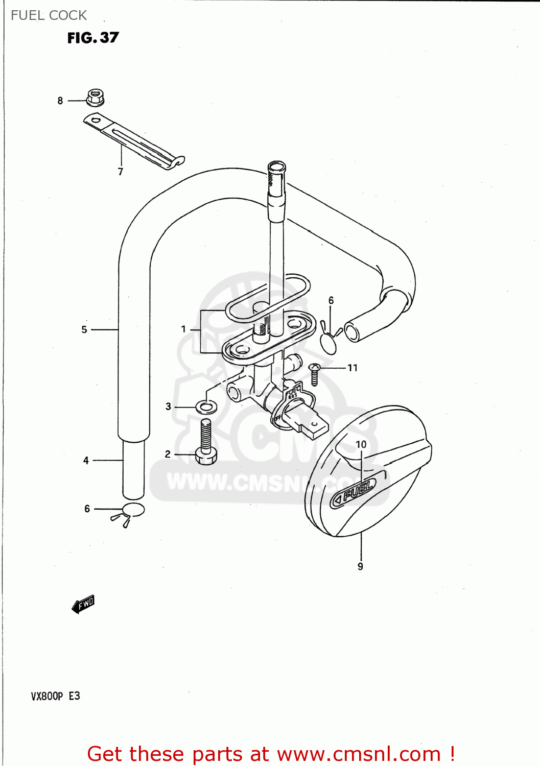 FUEL COCK VX800 1991 (M) USA (E03)