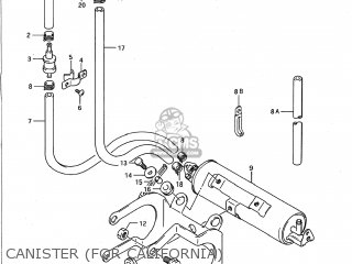 CANISTER (FOR CALIFORNIA) - VX800 1991 (M) USA (E03)