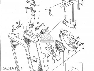 RADIATOR - VX800 1991 (M) USA (E03)