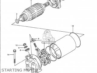 STARTING MOTOR - VX800 1991 (M) USA (E03)