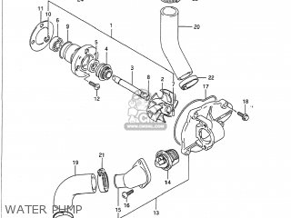 WATER PUMP - VX800 1991 (M) USA (E03)