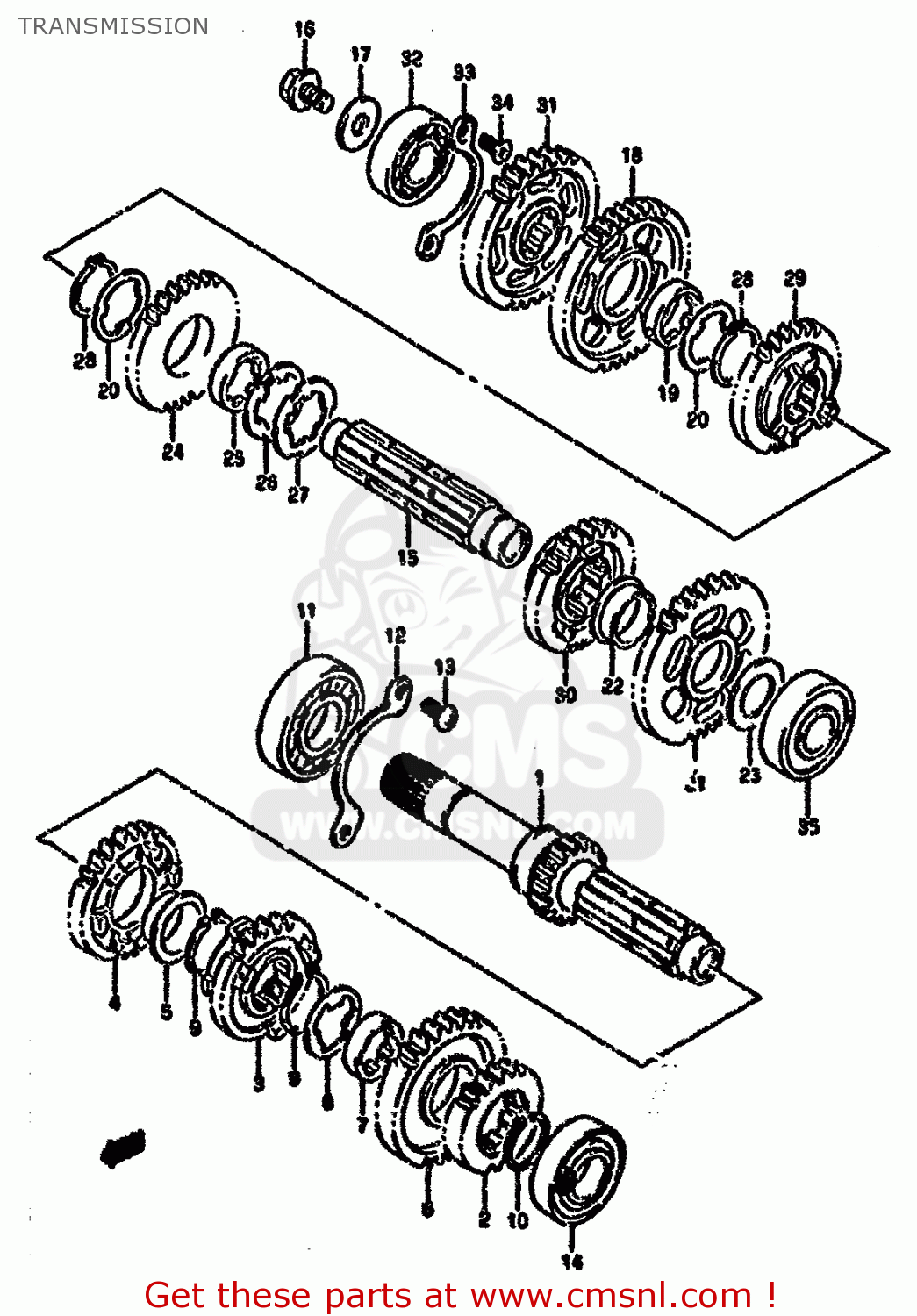 TRANSMISSION VX800 1992 (N) (E01 E02 E04 E15 E16 E17 E18 E21 E22 E24 E25 E34)