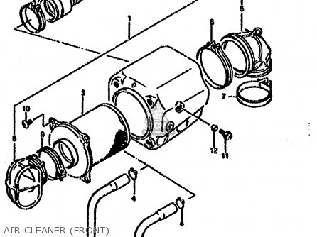 AIR CLEANER (FRONT) - VX800 1992 (N) (E01 E02 E04 E15 E16 E17 E18 E21 E22 E24 E25 E34)