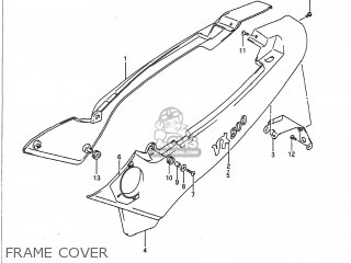 FRAME COVER - VX800 1992 (N) USA (E03)