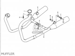 MUFFLER - VX800 1992 (N) USA (E03)