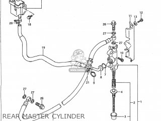 REAR MASTER CYLINDER - VX800 1992 (N) USA (E03)