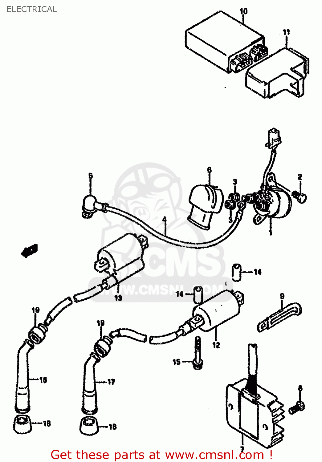 ELECTRICAL VX800 1993 (P) (E02 E04 E17 E18 E21 E22 E24 E25 E34)