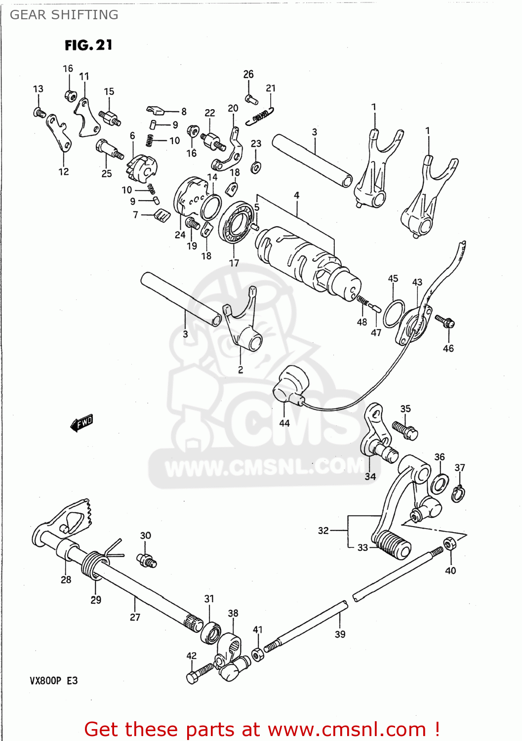GEAR SHIFTING VX800 1993 (P) USA (E03)