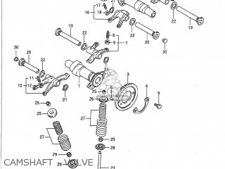 CAMSHAFT - VALVE - VX800 1993 (P) USA (E03)