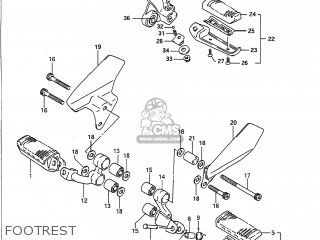 FOOTREST - VX800 1993 (P) USA (E03)