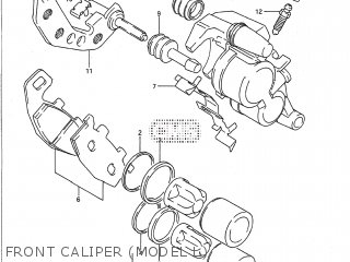 FRONT CALIPER - VX800 1993 (P) USA (E03)