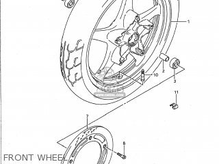 FRONT WHEEL - VX800 1993 (P) USA (E03)