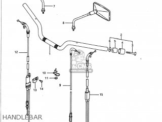 HANDLEBAR - VX800 1993 (P) USA (E03)