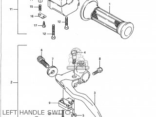 LEFT HANDLE SWITCH - VX800 1993 (P) USA (E03)
