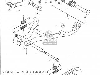 STAND - REAR BRAKE - VX800 1993 (P) USA (E03)