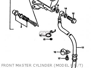 FRONT MASTER CYLINDER (MODEL P/R/T) - VX800 1994 (R) (E02 E04 E18 E21 E22 E24 E25 E34)