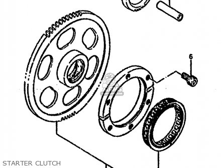 STARTER CLUTCH - VX800 1994 (R) (E02 E04 E18 E21 E22 E24 E25 E34)