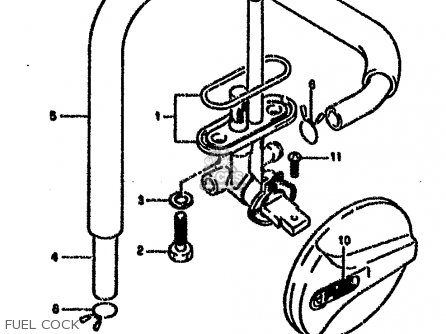 FUEL COCK - VX800 1996 (T) (E04 E18 E21 E22 E25)