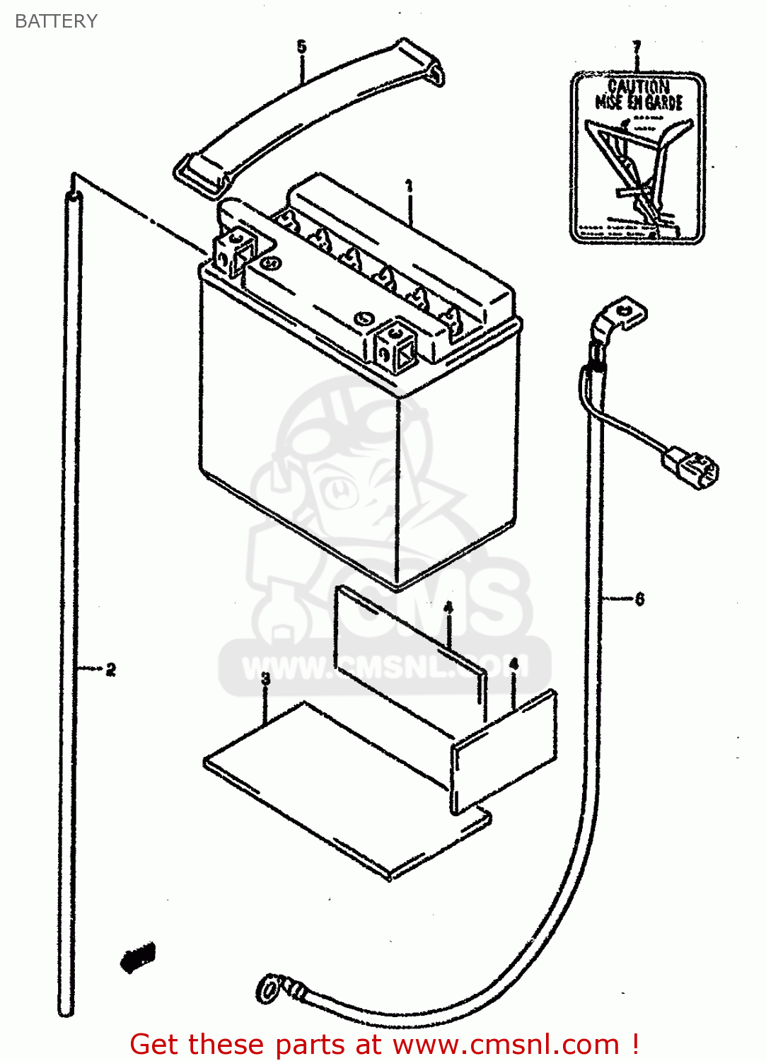 BATTERY VX800U 1991 (M) (E22)