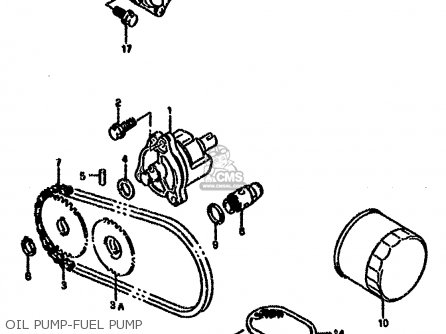 OIL PUMP-FUEL PUMP - VX800U 1992 (N) (E22)
