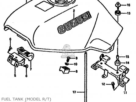 FUEL TANK (MODEL R/T) - VX800U 1992 (N) (E22)