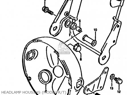 HEADLAMP HOUSING (MODEL R/T) - VX800U 1992 (N) (E22)
