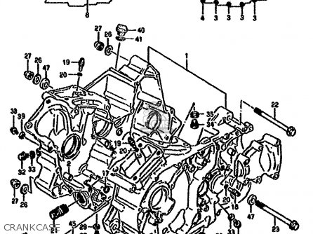 CRANKCASE - VX800U 1992 (N) (E22)