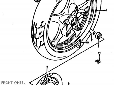 FRONT WHEEL - VX800U 1992 (N) (E22)