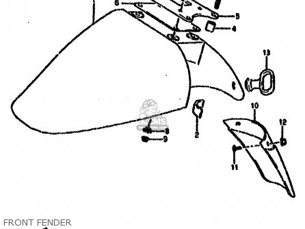 FRONT FENDER - VX800U 1993 (P) (E22)