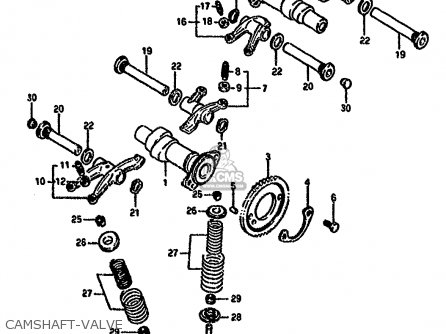 CAMSHAFT-VALVE - VX800U 1993 (P) (E22)