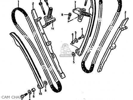 CAM CHAIN - VX800U 1993 (P) (E22)
